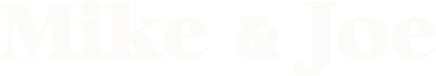 Mike and Joe